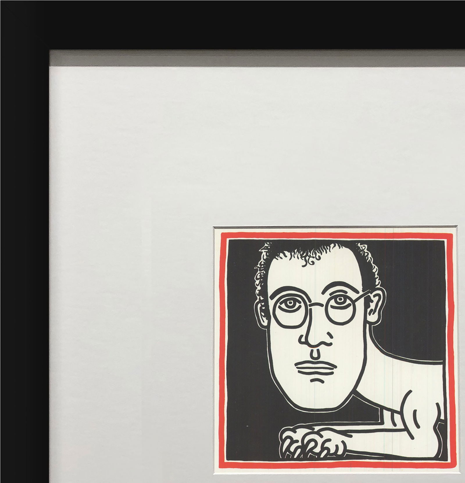 Keith Haring - Untitled (Self-Portrait) - 1993 Offset Lithograph 4.25" x 6" - 3