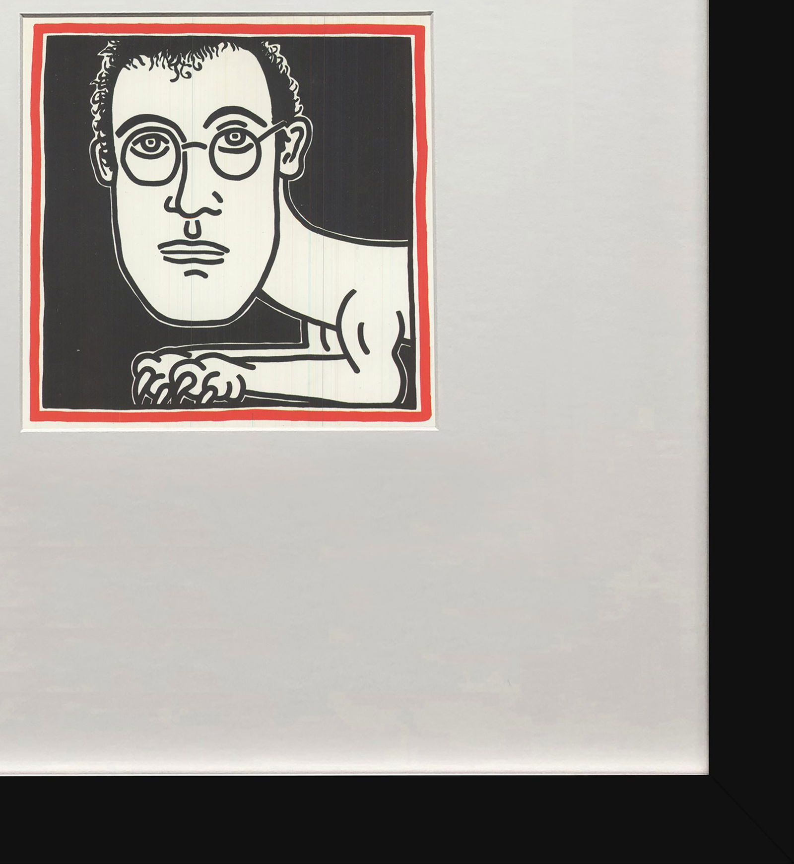 Keith Haring - Untitled (Self-Portrait) - 1993 Offset Lithograph 4.25" x 6" - 4