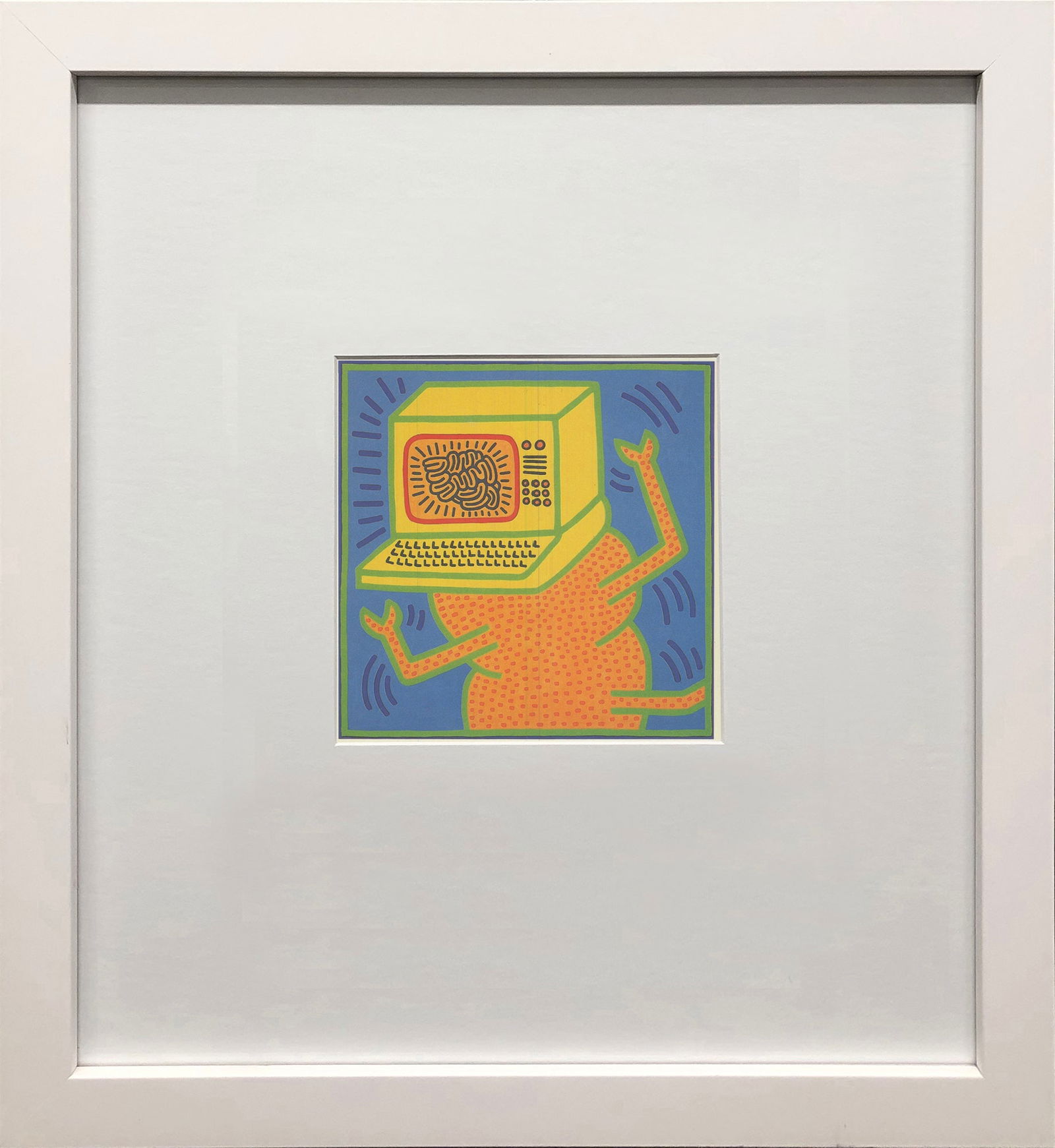 Keith Haring - Untitled 1984 - 1984 Offset Lithograph 6" x 4.25" (1 of 4)