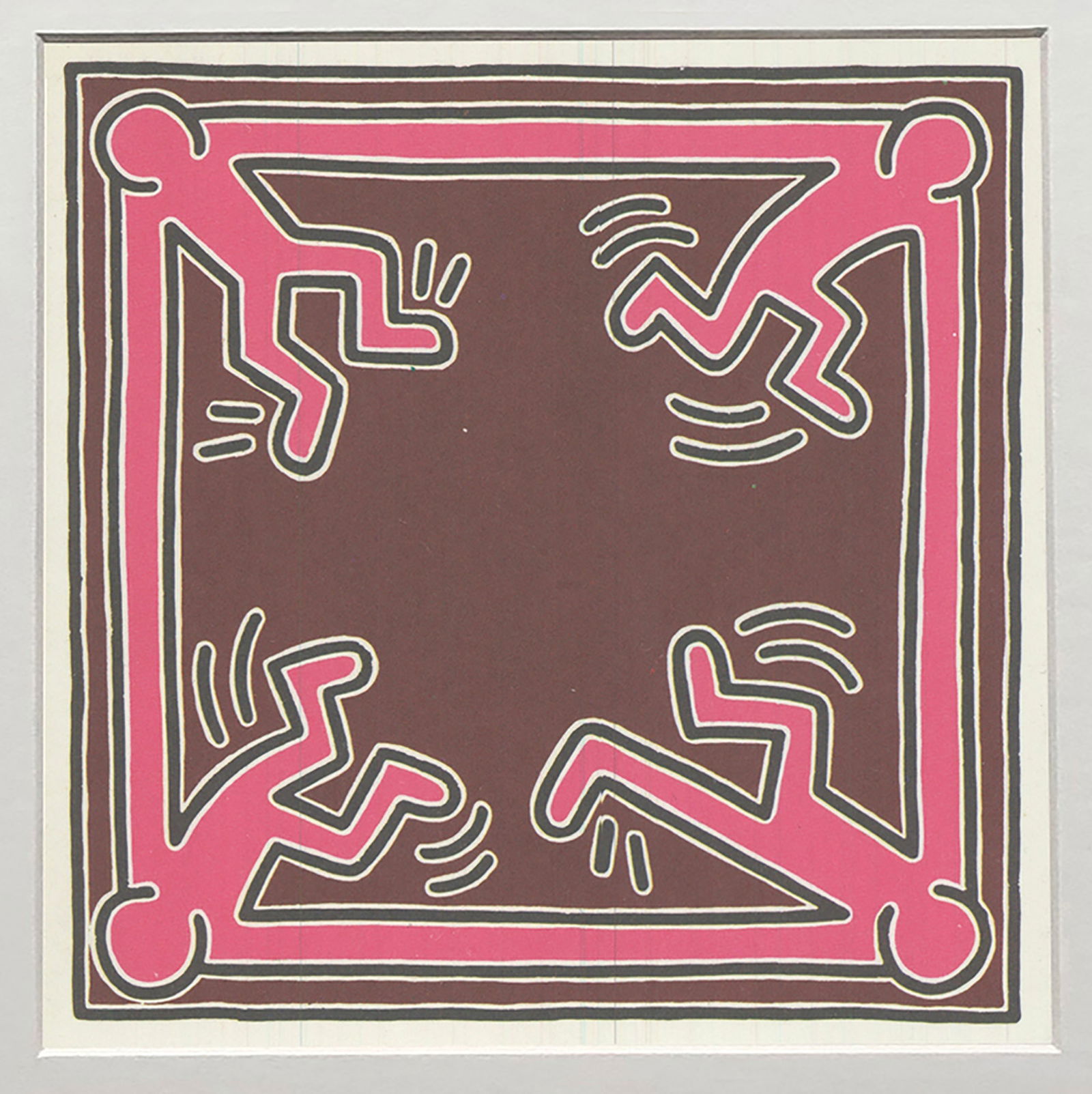 Keith Haring - Untitled, 1988 - 1991 Offset Lithograph 6" x 4.25" - 2