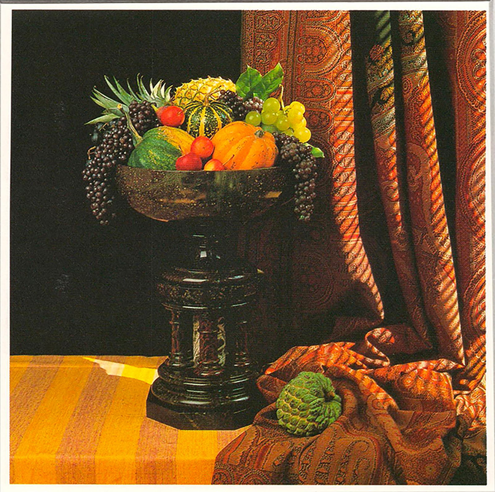 Robert Mapplethorpe - Urn with Fruit - 1994 Offset Lithograph 7" x 5" - 2