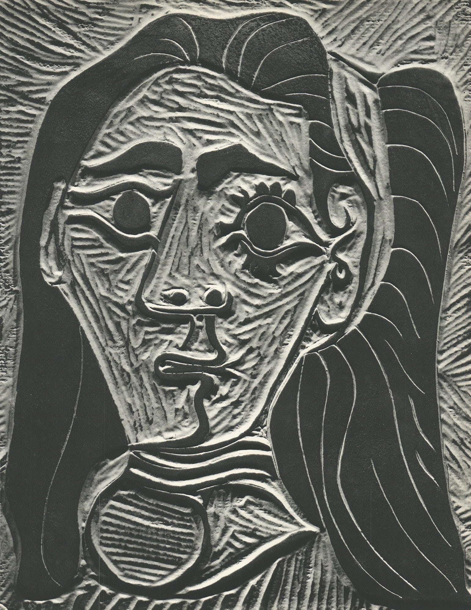 Pablo Picasso - Visage - 1971 Offset Lithograph 12.25" x 9.5" (1 of 4)