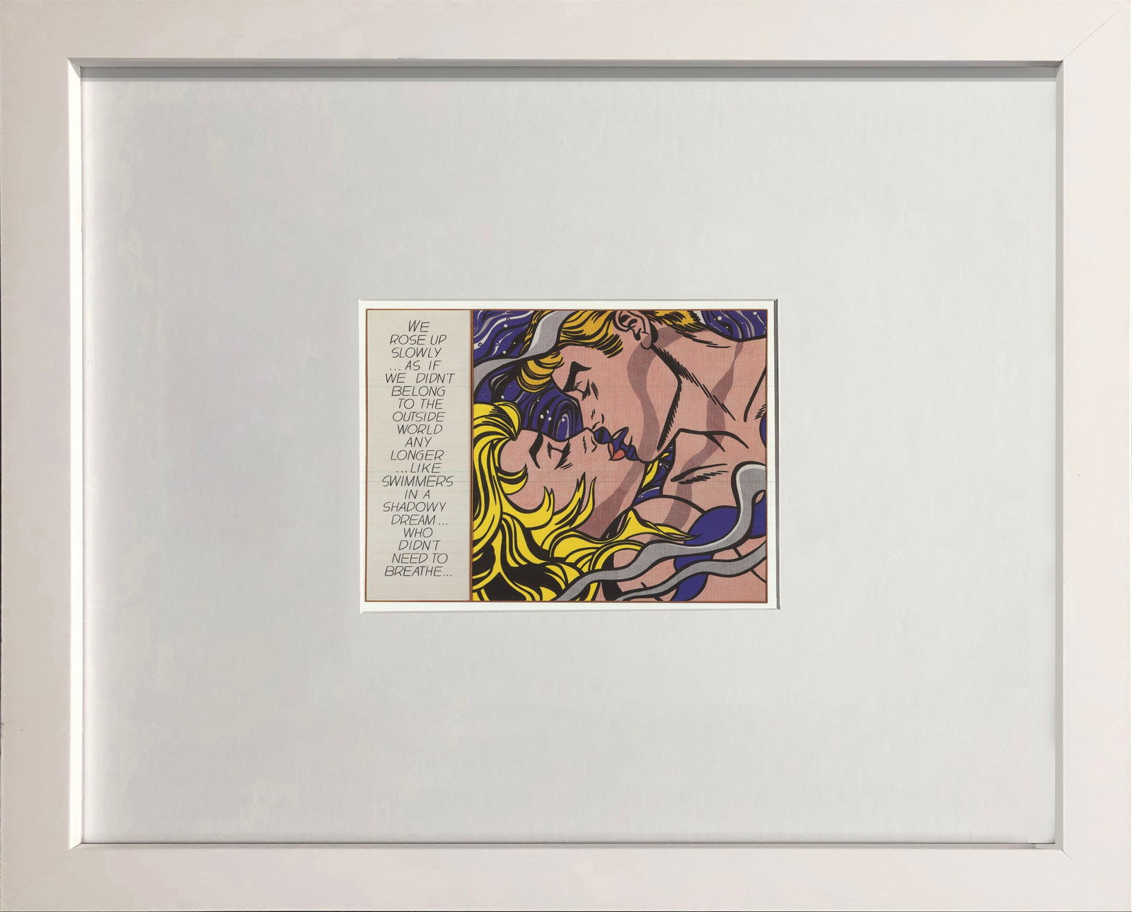 Roy Lichtenstein - We Rose Up Slowly - 1994 Offset Lithograph 4.75" x 6.5" (1 of 4)