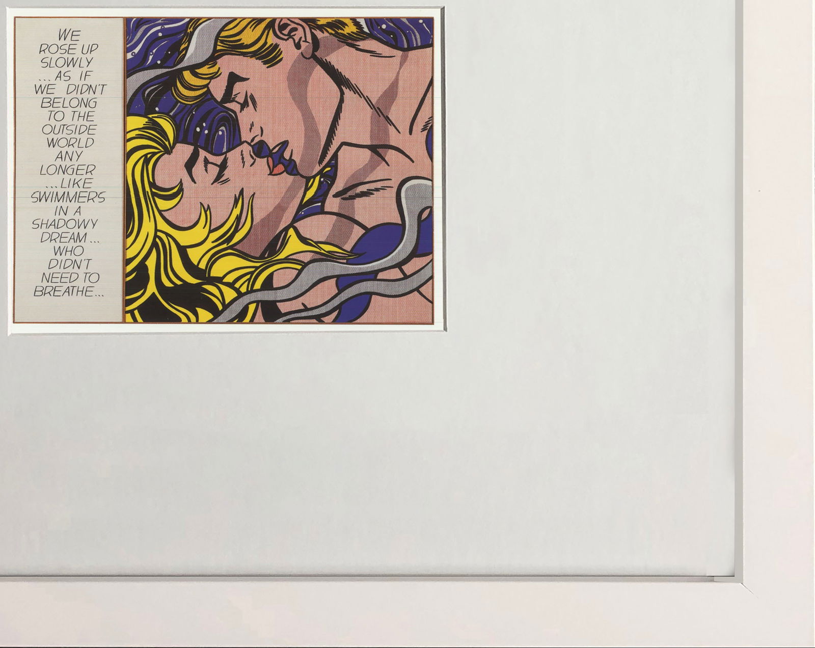 Roy Lichtenstein - We Rose Up Slowly - 1994 Offset Lithograph 4.75" x 6.5" - 4