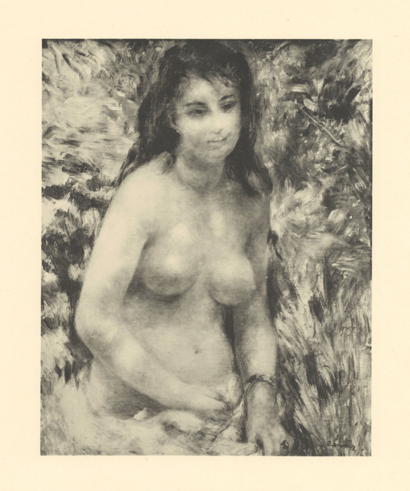 Pierre-Auguste Renoir "Femme nu debout": Title: Pierre-Auguste Renoir "Femme nu debout" Description: Medium: collotype (after the painting). Printed in 1923 and published in Paris by Bernheim-Jeune in an edition of 150 for the "Renoir, peint