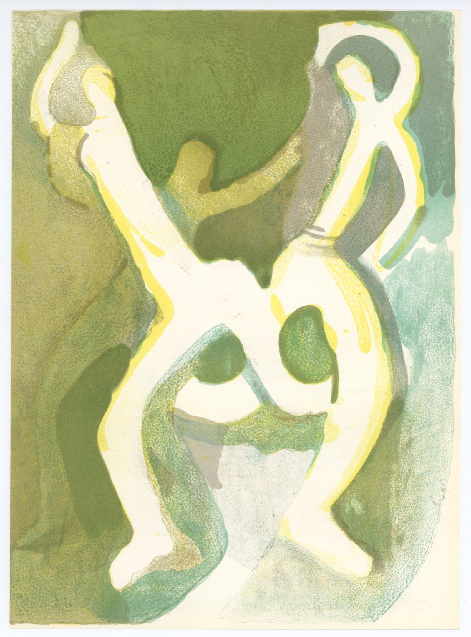 Andre Beaudin original lithograph: Title: Andre Beaudin original lithograph Description: Medium: original lithograph. This Beaudin lithograph was printed in Paris in 1961 by the Mourlot Freres atelier and published by Editions Verve.