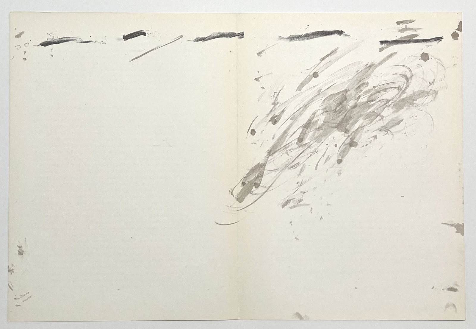 Antoni Tapies original lithograph, 1967: Title: Antoni Tapies original lithograph, 1967 Description: Medium: original lithograph. Printed in 1967 for the art revue Derriere le Miroir (issue number 168) and published in Paris by Maeght.