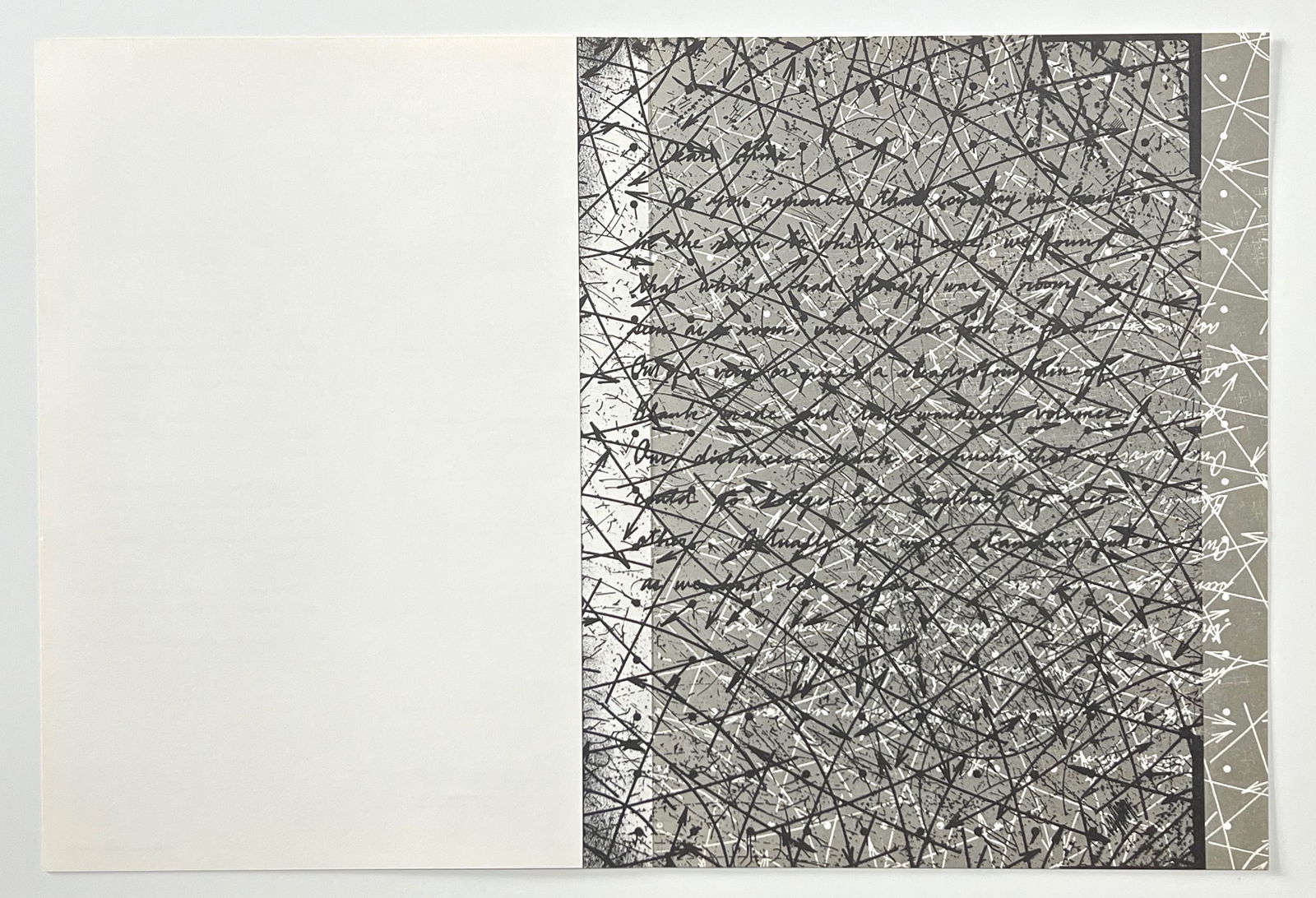 Shusaku Arakawa original lithograph 1982: Title: Shusaku Arakawa original lithograph 1982 Description: Medium: original lithograph. Printed in 1982 for the art revue Derriere le Miroir (issue number 250), and published in Paris by Maeght.