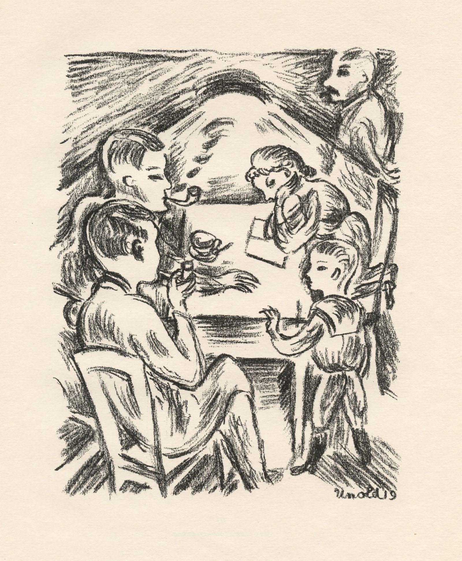 Max Unold original lithograph: Title: Max Unold original lithograph Description: Medium: original lithograph. This impression on wove paper was printed in 1919 for Das Kestnerbuch, an important collection of original prints publish