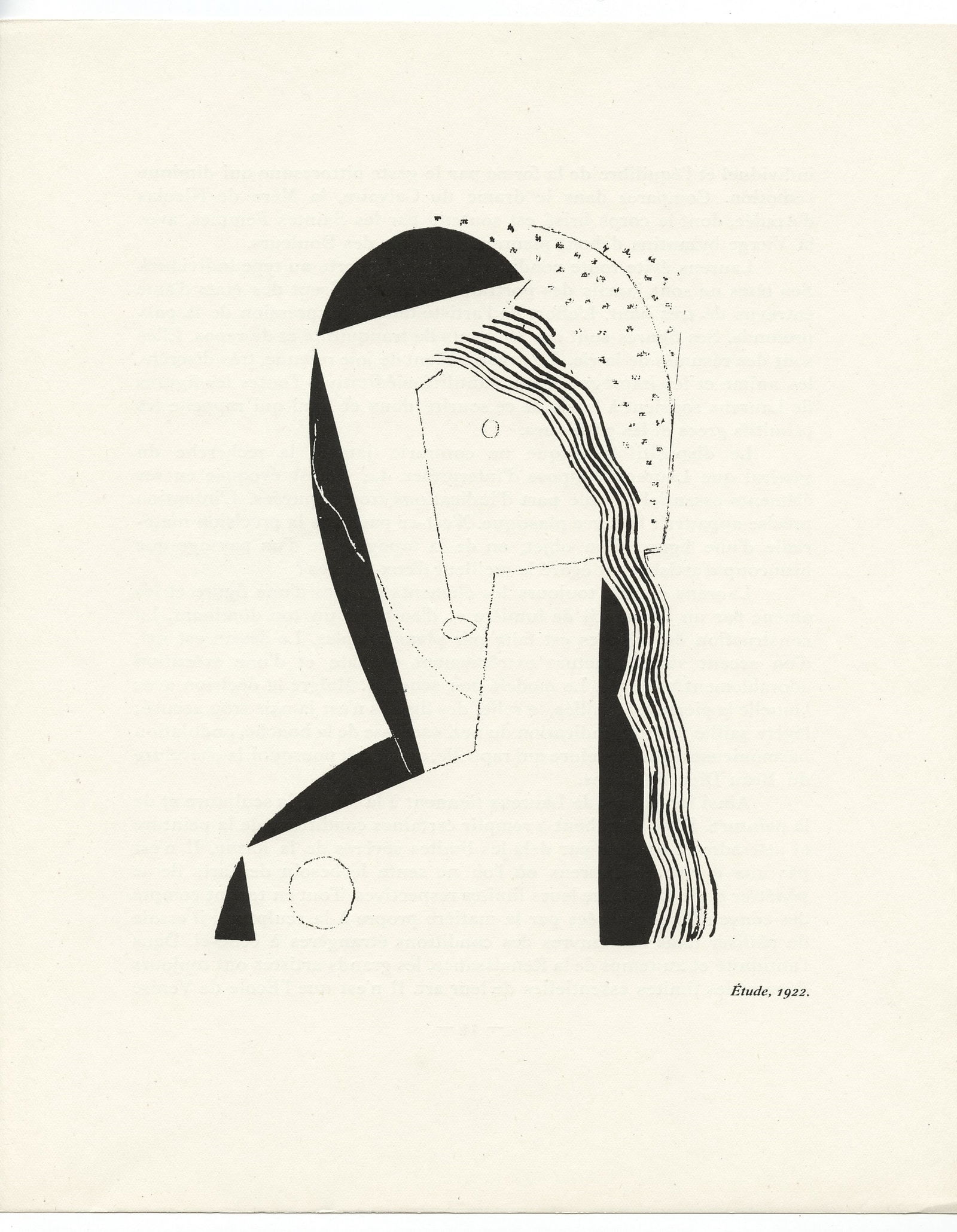 Henri Laurens "Etude": Title: Henri Laurens "Etude" Description: Medium: collotype (after the drawing). Printed in 1924 and published in Paris by Albert Morance for "L'Art d'Aujourd'hui". The publisher's inscription is