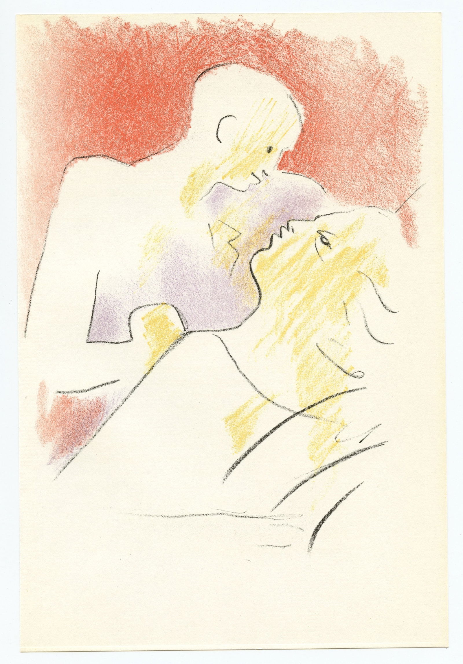 Jean Cocteau original lithograph | Les Parents Terribles: Title: Jean Cocteau original lithograph | Les Parents Terribles Description: Medium: original lithograph. Printed in Paris in 1957 at the Mourlot Freres atelier. Size: 8 3/4 x 6 inches (225 x 150