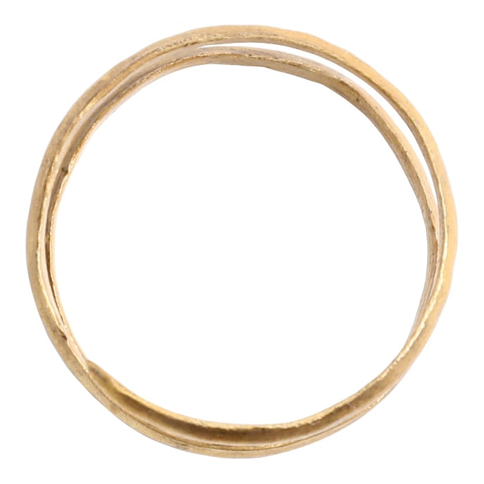 VIKING COIL RING, 9TH-10TH CENTURY, SIZE 12 - 2
