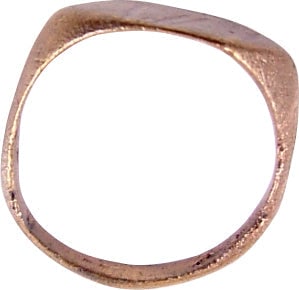 MEDIEVAL EUROPEAN RING, 7TH-10TH C.AD, SIZE 7 - 2