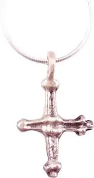 FINE EUROPEAN CHRISTIAN CROSS NECKLACE, 9TH-10TH CENT - 2