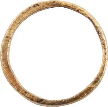 VIKING GILT BRONZE HAIR OR BEARD RING, 866-1067 AD - 2