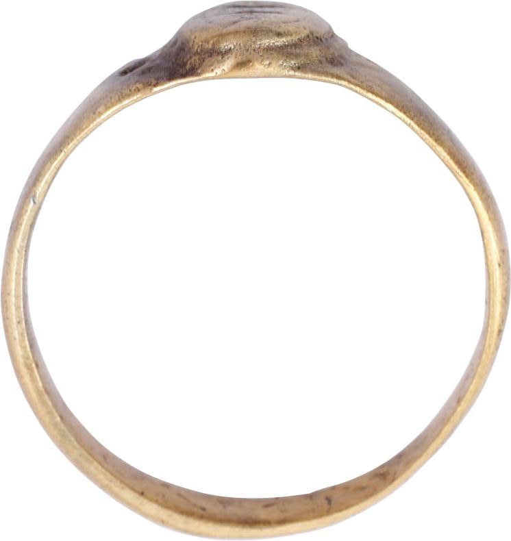 LATE MEDIEVAL WOMAN'S FASHION RING, SIZE 10 ¼ - 2