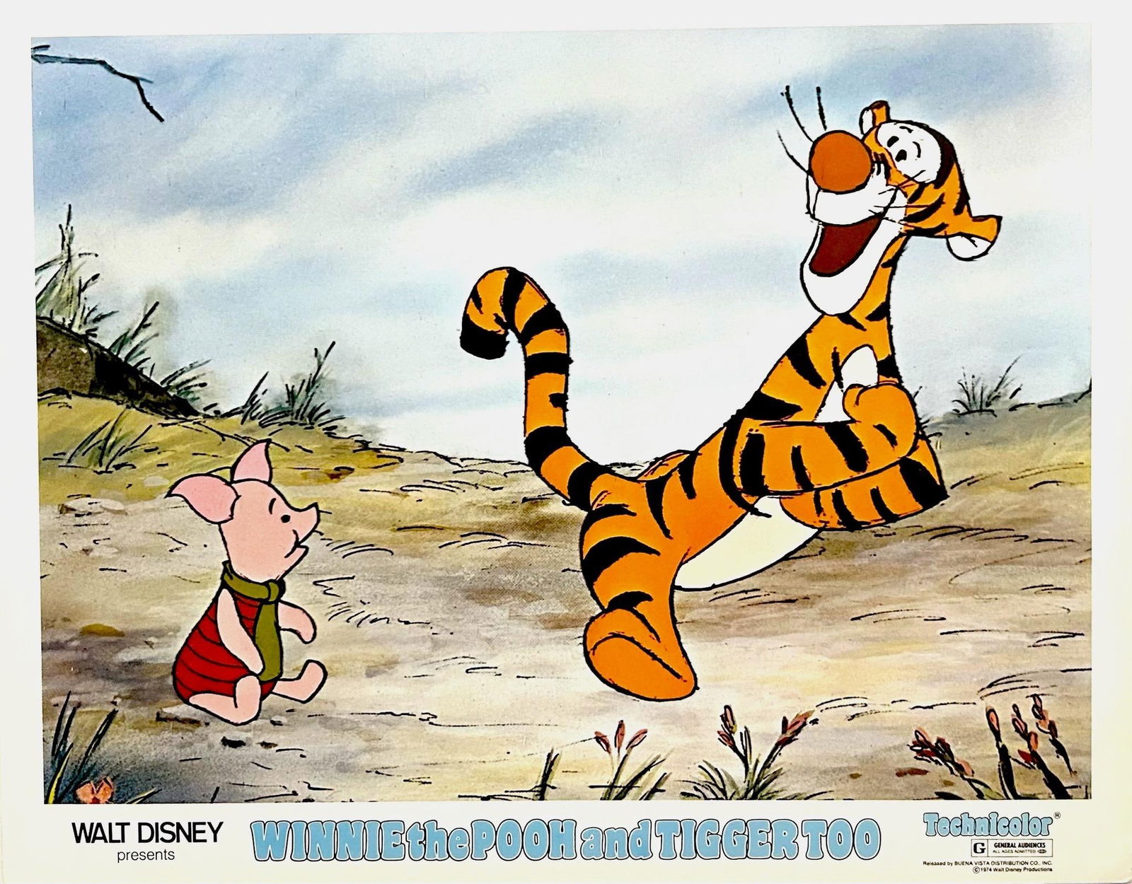 Winnie the Pooh And Tiger Too - Original 1974 Lobby Card: 1974 - 7