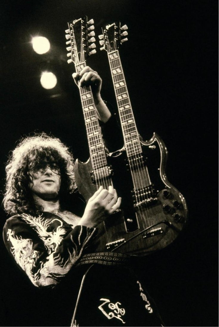 Jimmy Page of Led Zeppelin 1975: 1975 (printed later) - 2