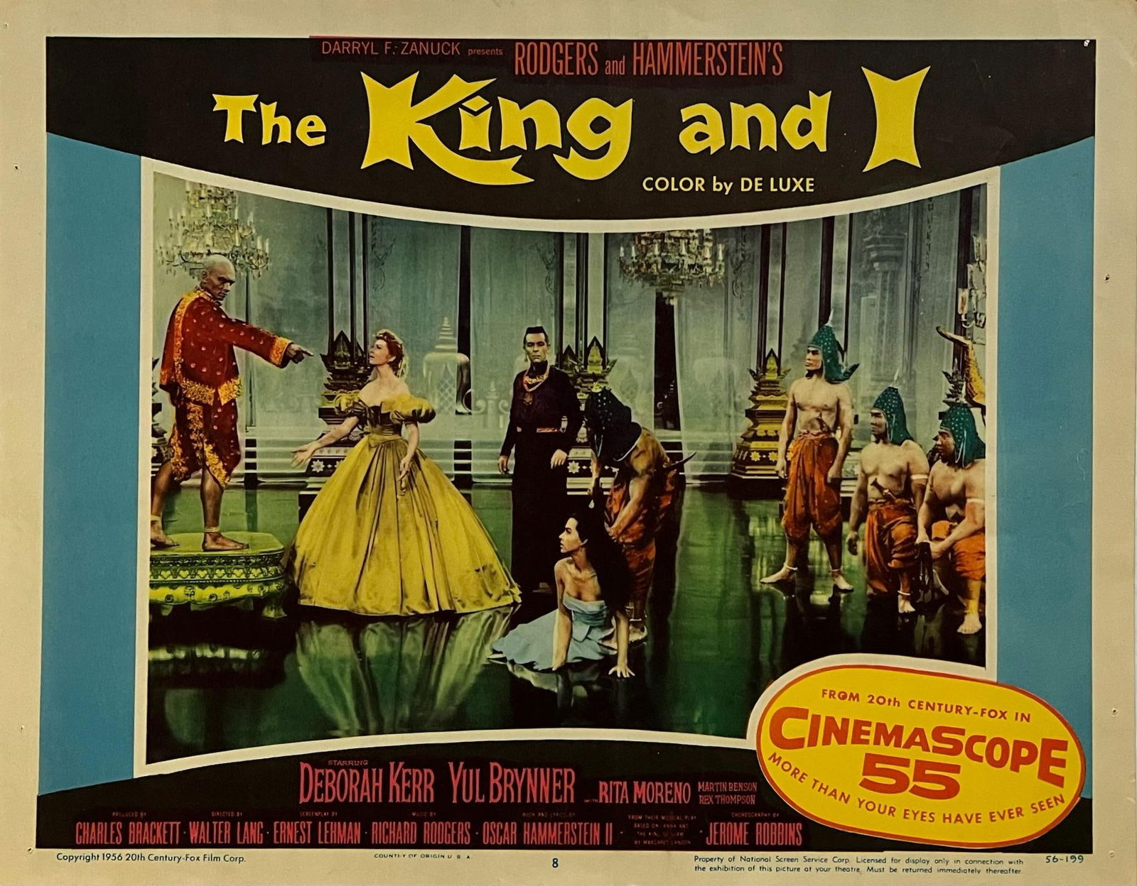 The King and I - Original 1974 Lobby Card #8: 1956 - 7