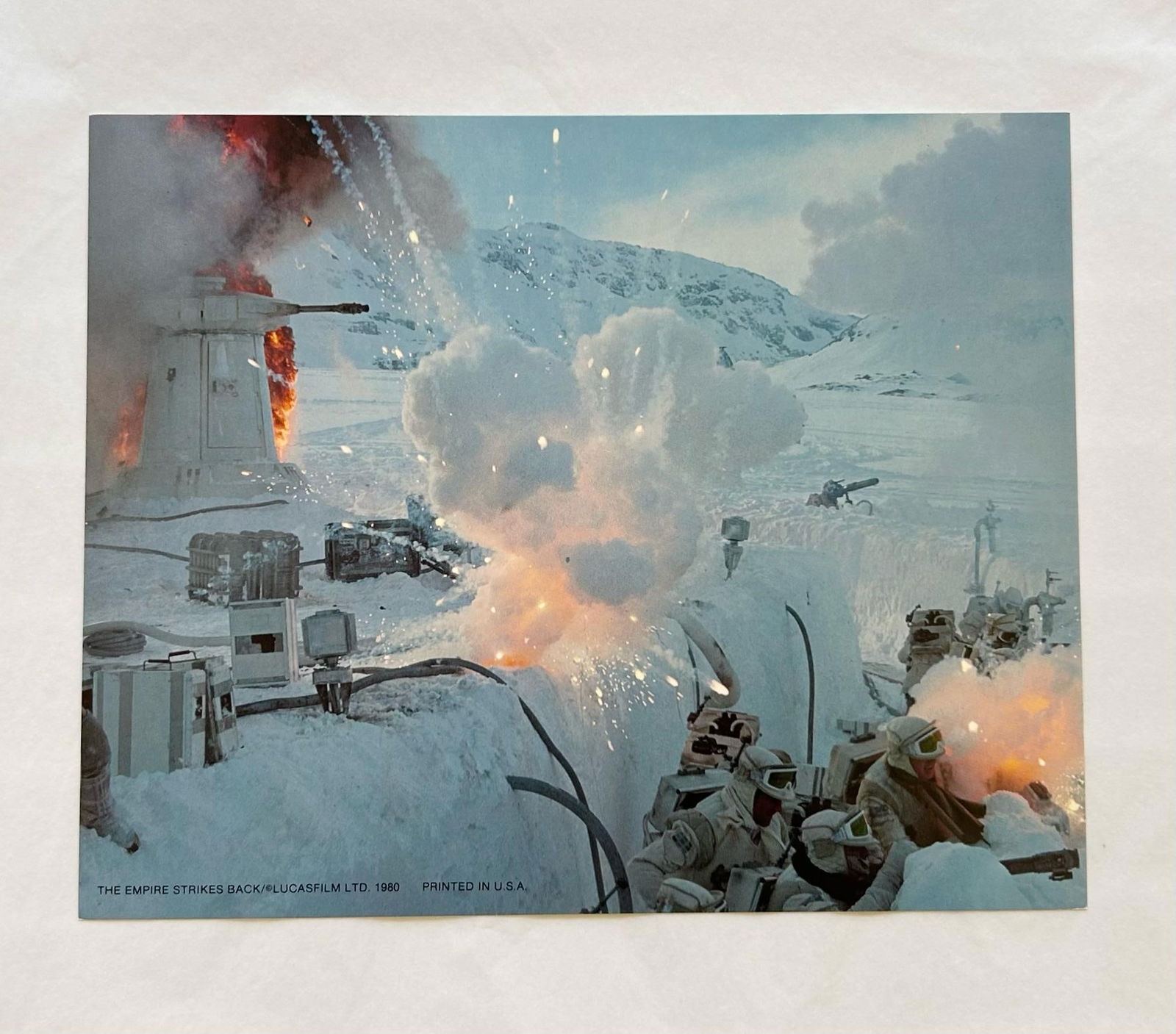 Star Wars: The Empire Strikes Back 1980 Vintage Battle of Hoth Lobby Card: 1980 - 3