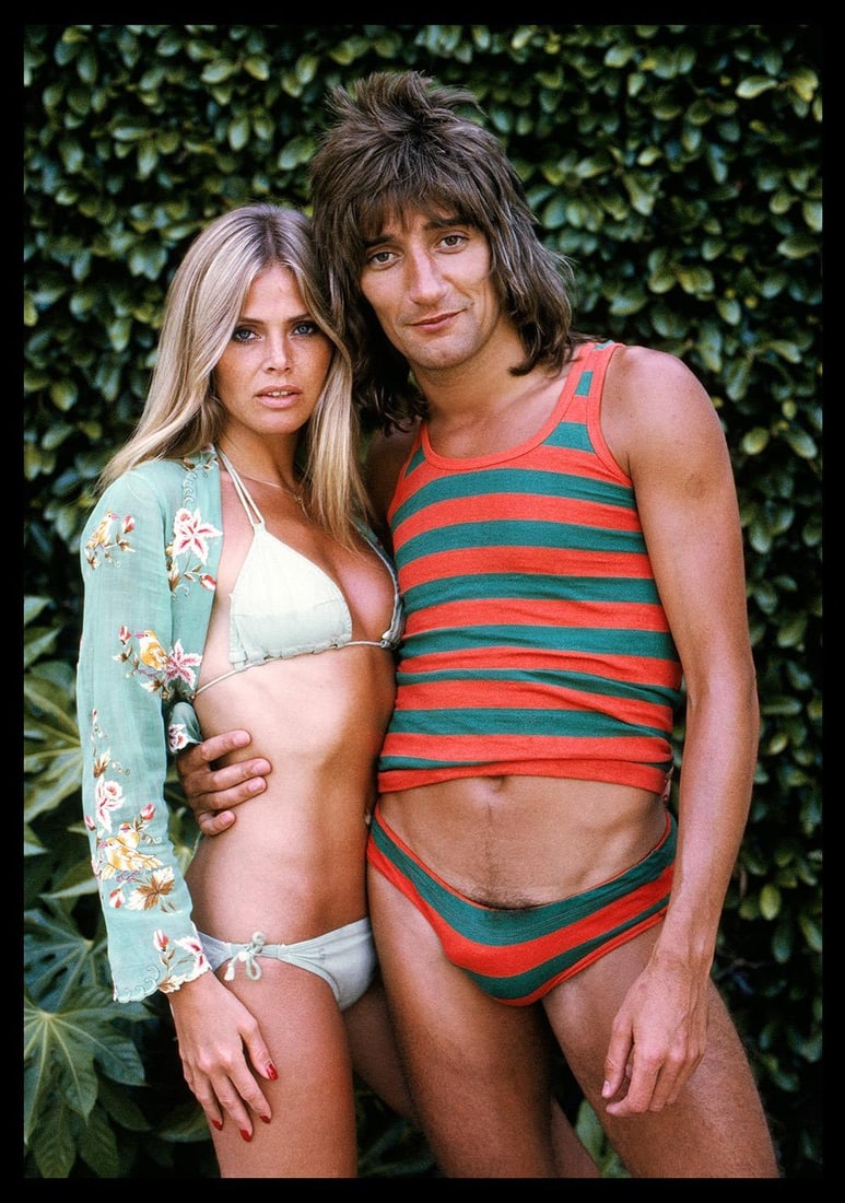 Rod Stewart & Britt Ekland – Beverly Hills, 1976 Limited Estate Print: 1968 (printed later) - 2
