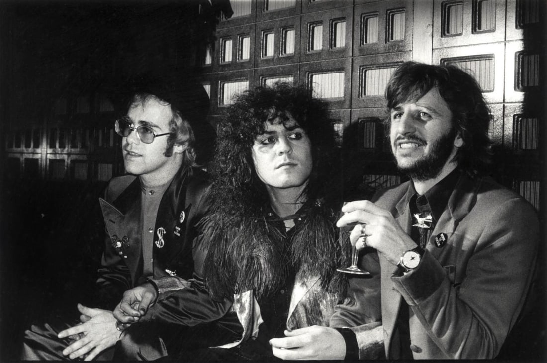 Elton John, Marc Bolan & Ringo Starr 1973: 1973 (printed later) (1 of 6)