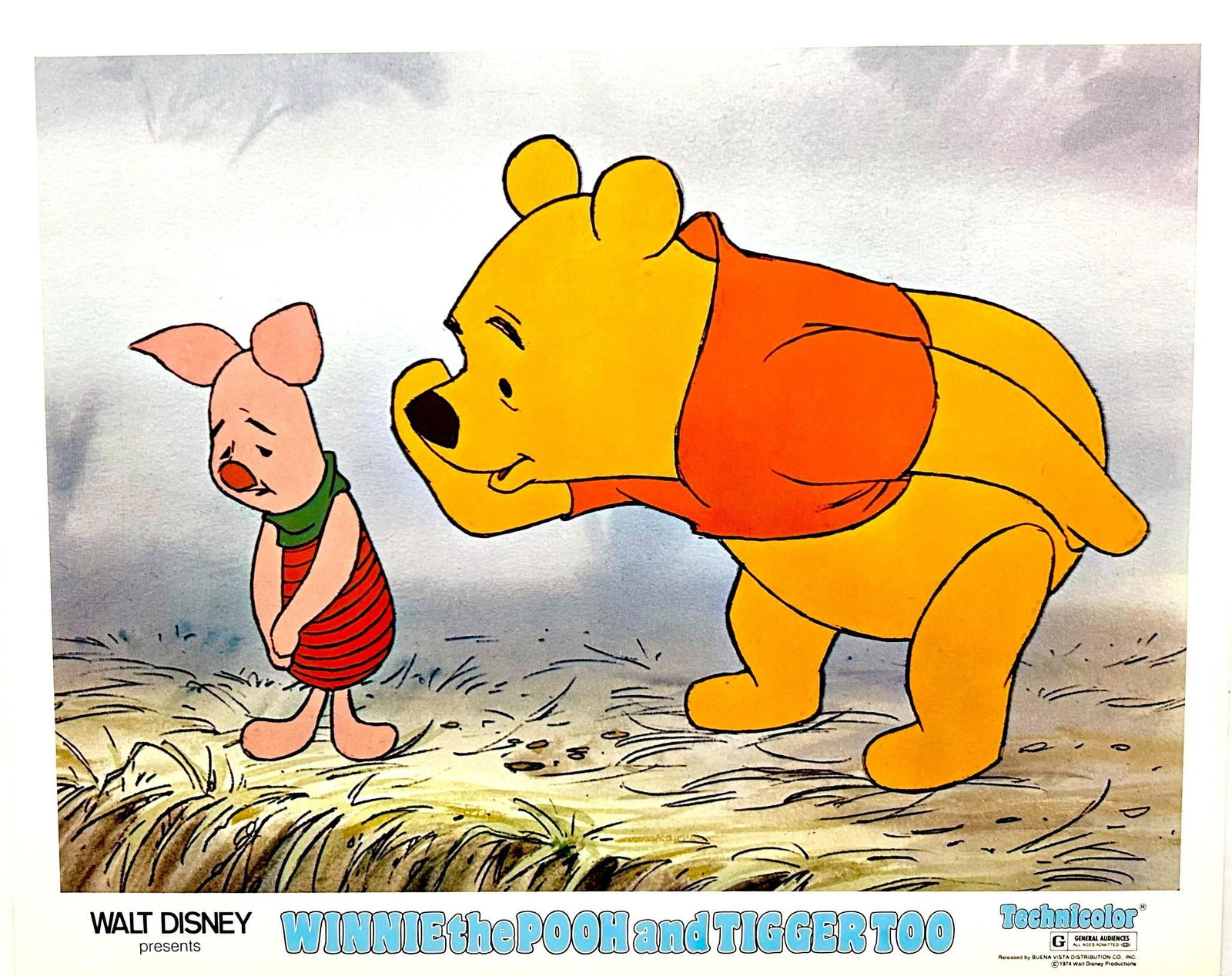 Winnie the Pooh And Tiger Too - Original 1974 Lobby Card: 1974 - 14