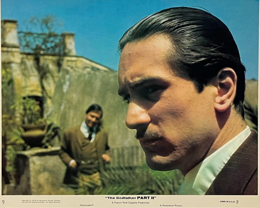 The Godfather Part II - Original 1974 Lobby Card #9: 1974: Title: The Godfather Part II - Original 1974 Lobby Card #9: 1974 Description: The Godfather Part II - Original 1974 Lobby Card #9 Vintage 1974 The Godfather Part II Lobby Card: The early life and care