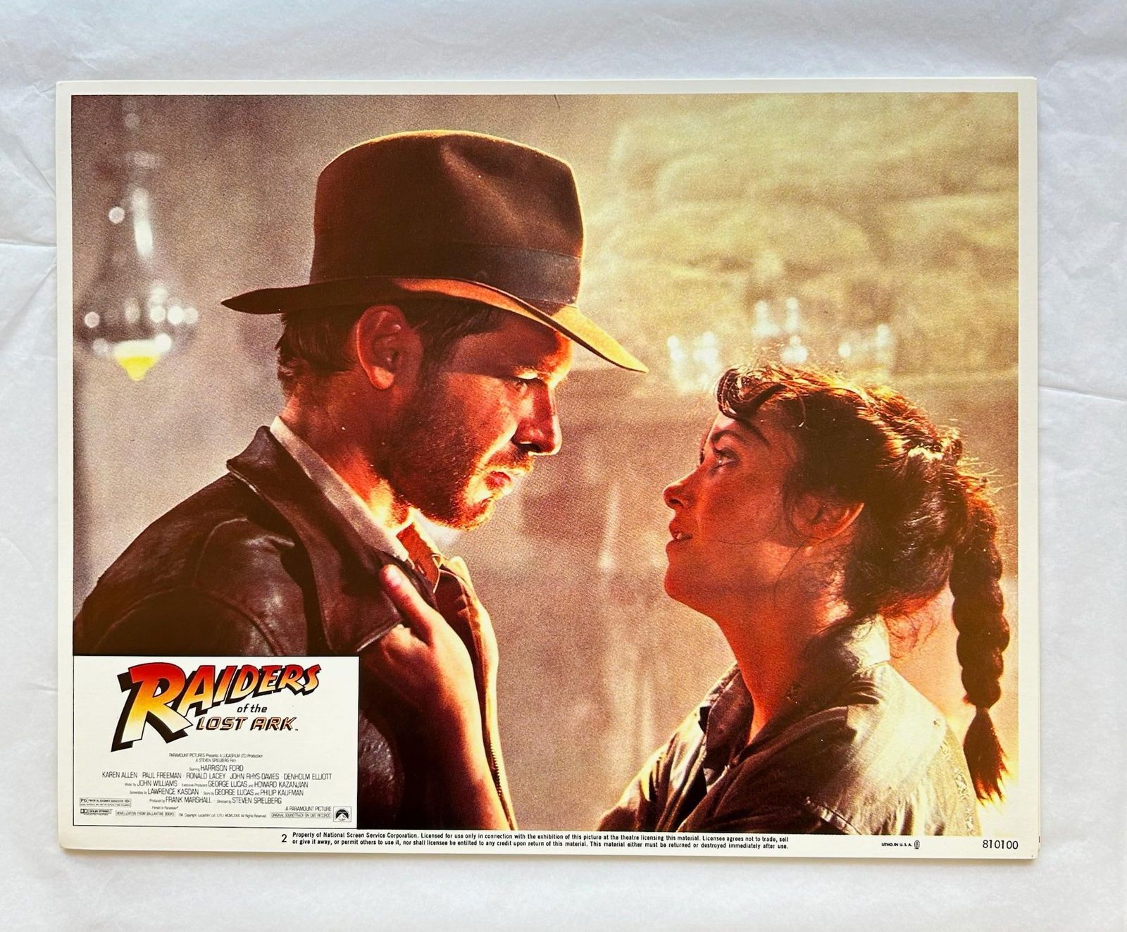 Raiders Of The Lost Ark - Original 1981 Lobby Card #2: 1981 - 8