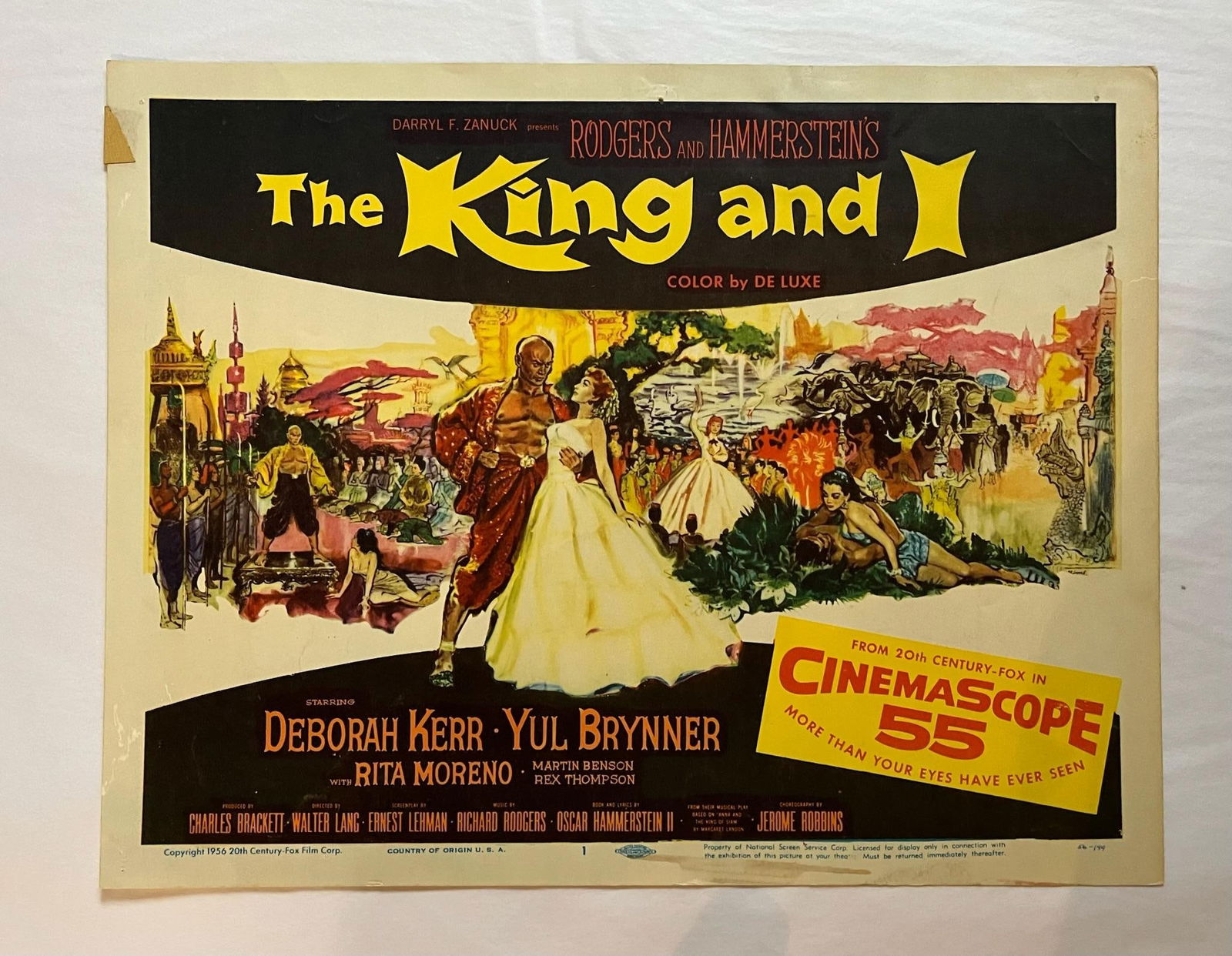 The King and I - Original 1974 Lobby Card #1: 1956 - 7