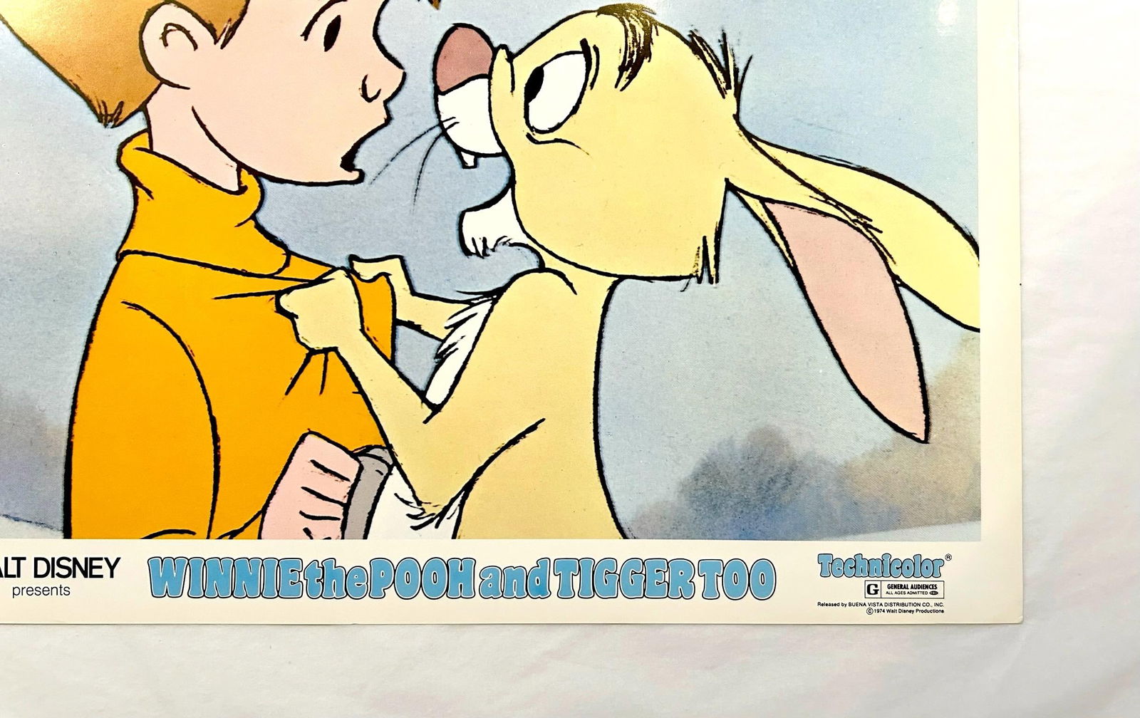 Winnie the Pooh And Tiger Too - Original 1974 Lobby Card: 1974 - 2