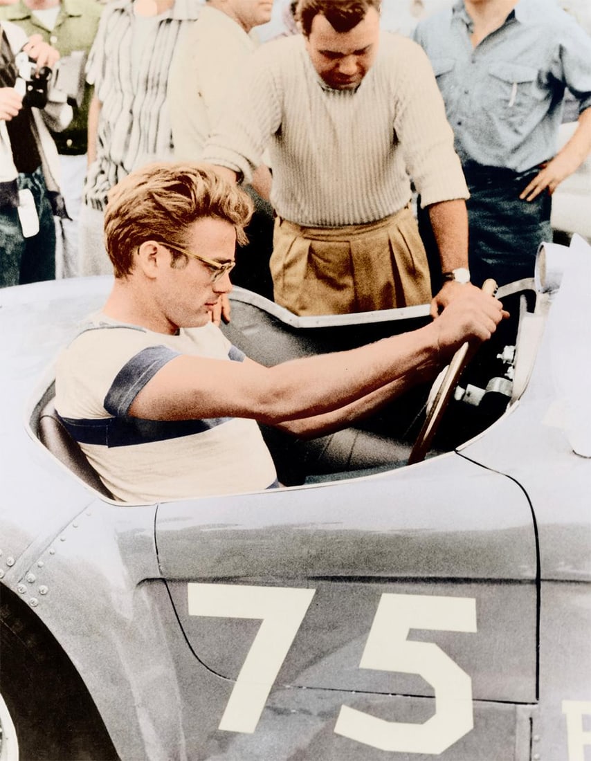 James Deann At A Car Rally - Oversize Limited Print: 1955 (Printed Later) - 2