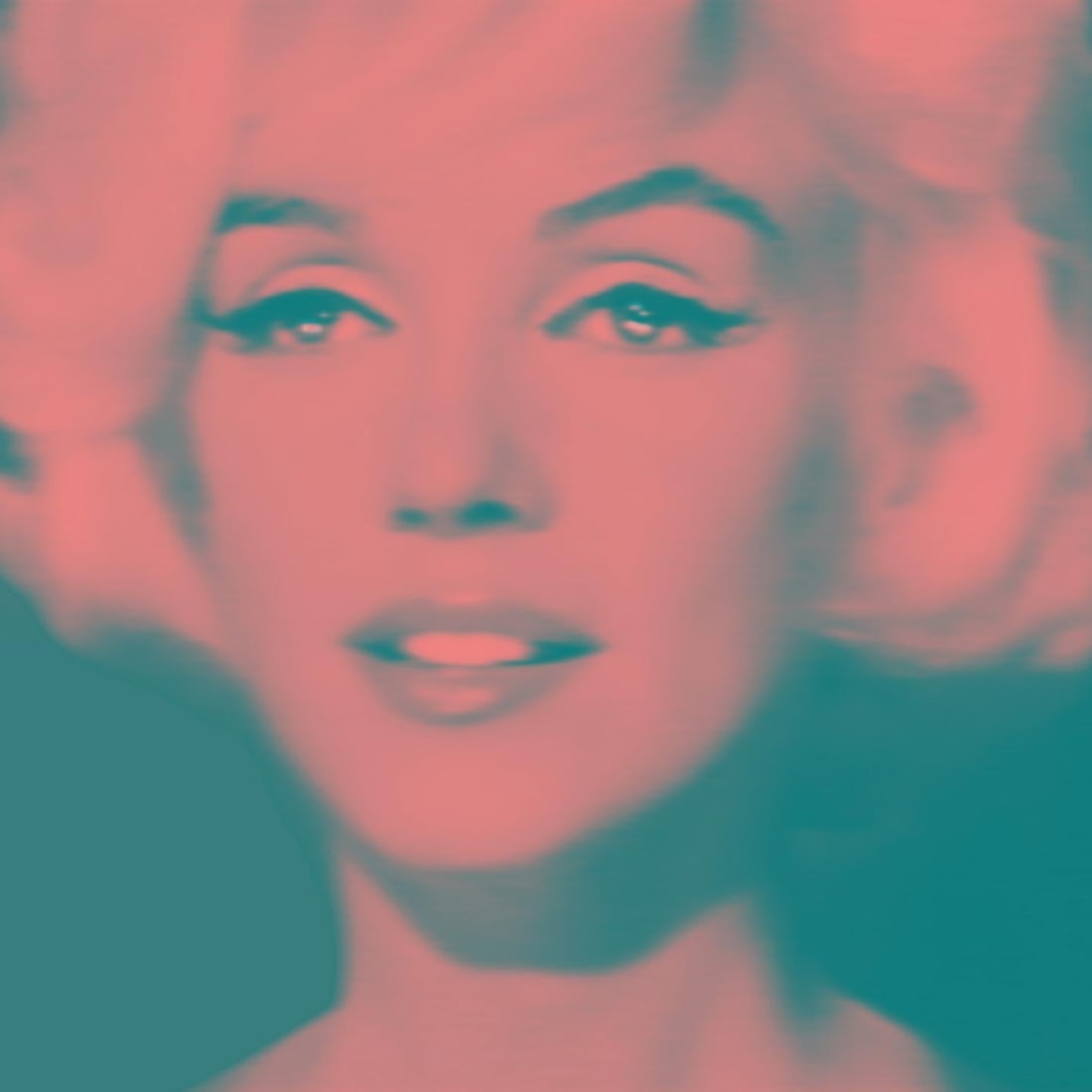 Marilyn Monroe Pink Teal No.5 Oversize Pop Art: 2025 - 2