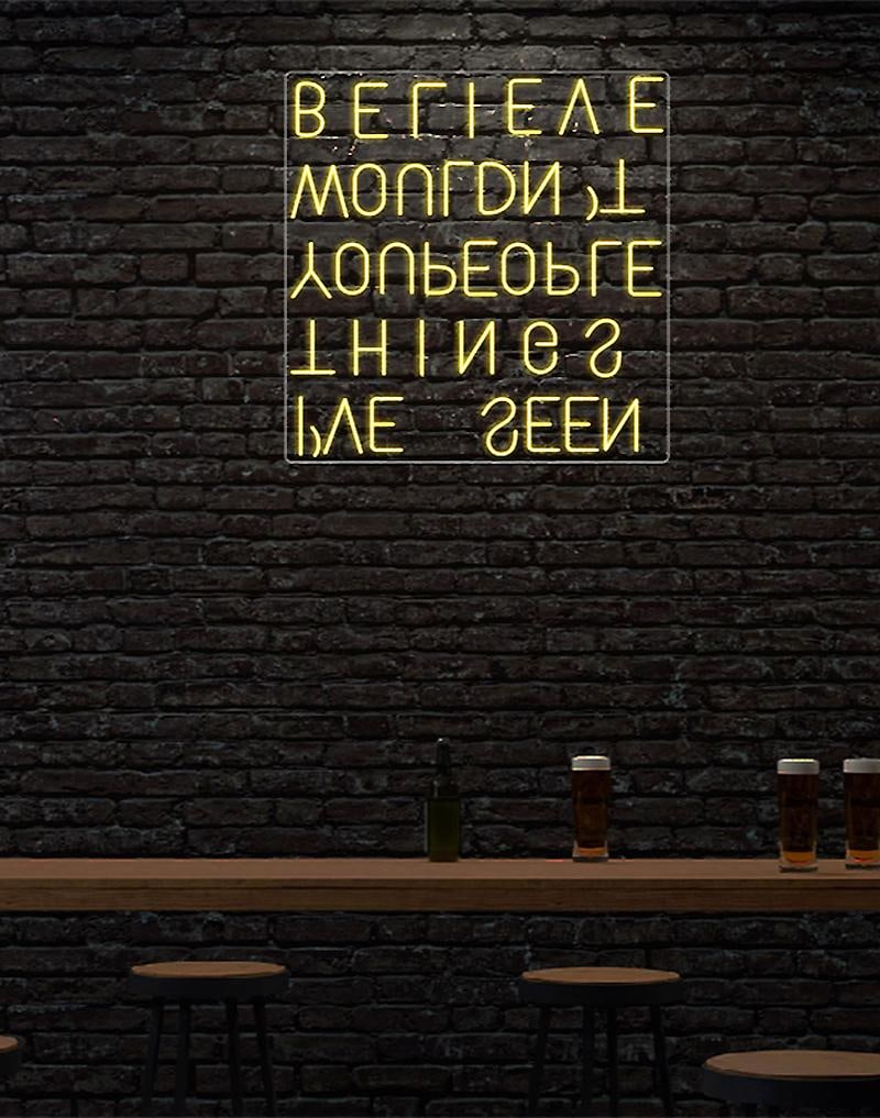 FAITH original neon artwork by B A T I K: 2024 - 3