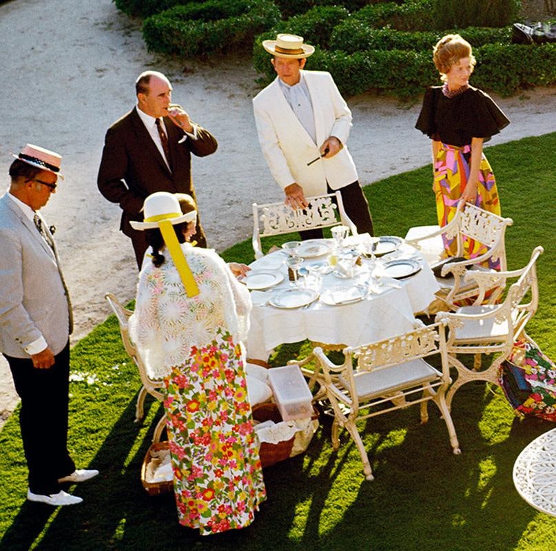 Garden Party Huge Oversize Slim Aarons Limited Estate Stamped Edition: 1970 (Printed Later) - 9