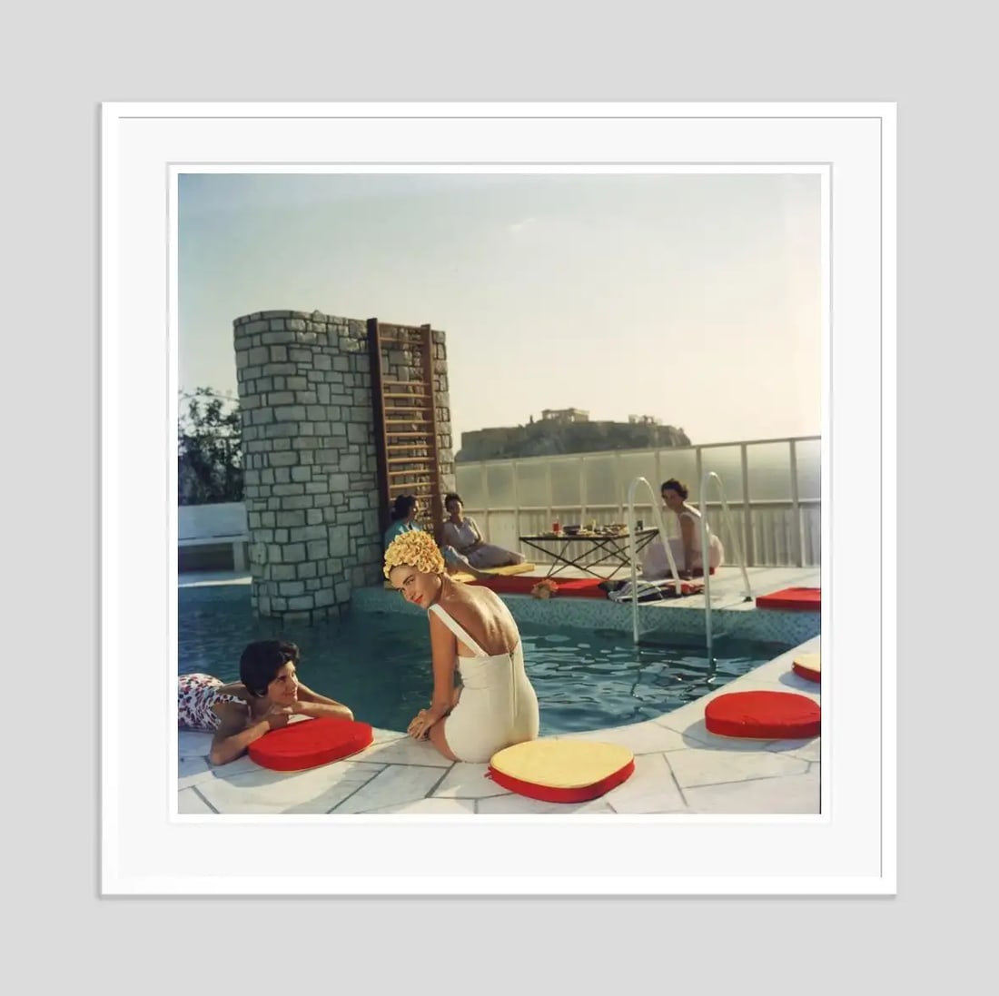 Penthouse Pool 1961 Slim Aarons Premium Collection Estate Stamped Edition: 1961 (printed later) - 3