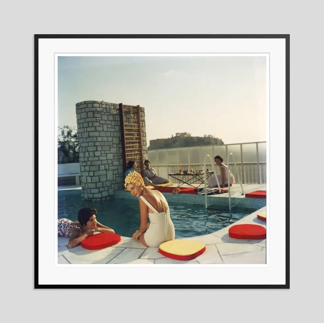 Penthouse Pool 1961 Slim Aarons Premium Collection Estate Stamped Edition: 1961 (printed later) - 4