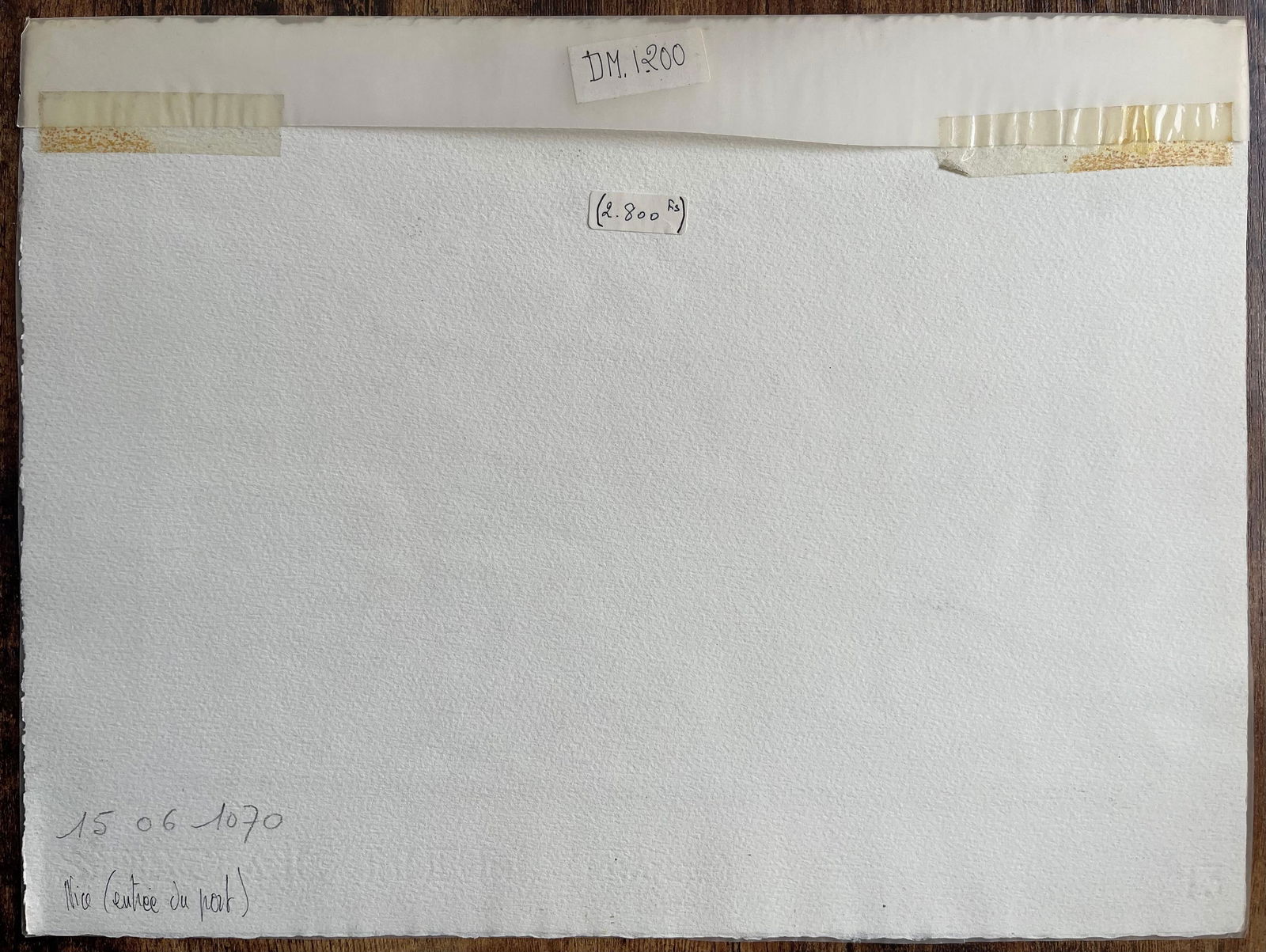 Robert Lepine (1929 - 2017); French Watercolor of Nice Port with Sailboats and Coastal Architecture, - 10