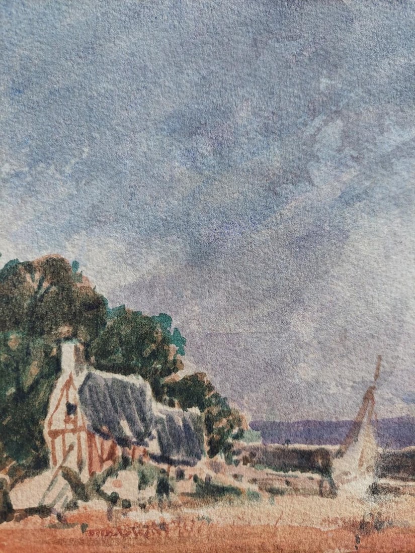 French Modernist Cubist Painting Sailboats on the Coast, 20th Century - 13