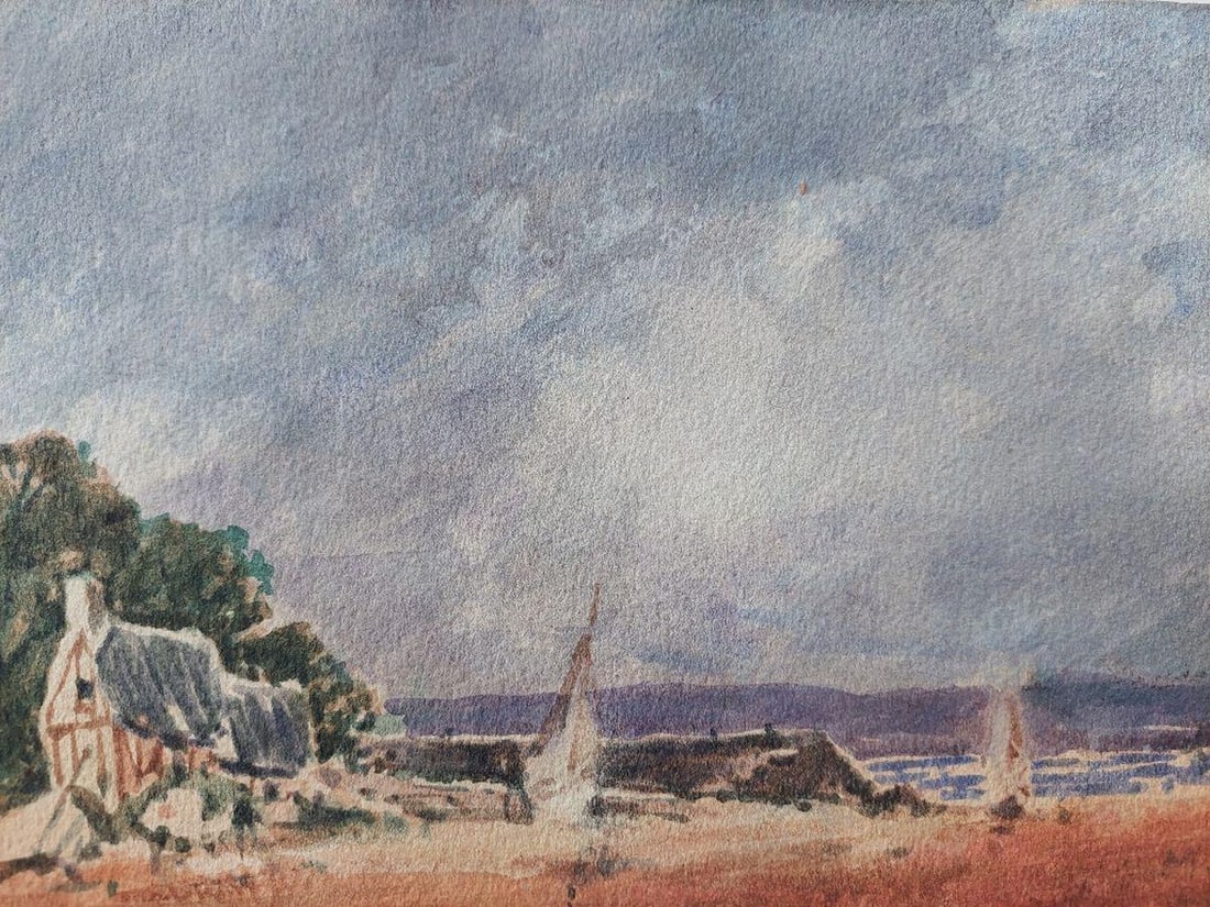 French Modernist Cubist Painting Sailboats on the Coast, 20th Century - 15