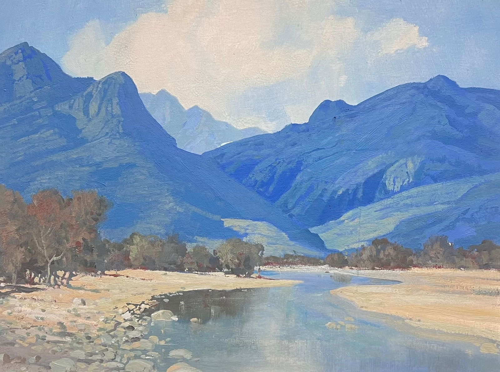 Hugh Stevenson (South African, 1910-1956); Mid 20th Century South African Blue Mountain River - 4