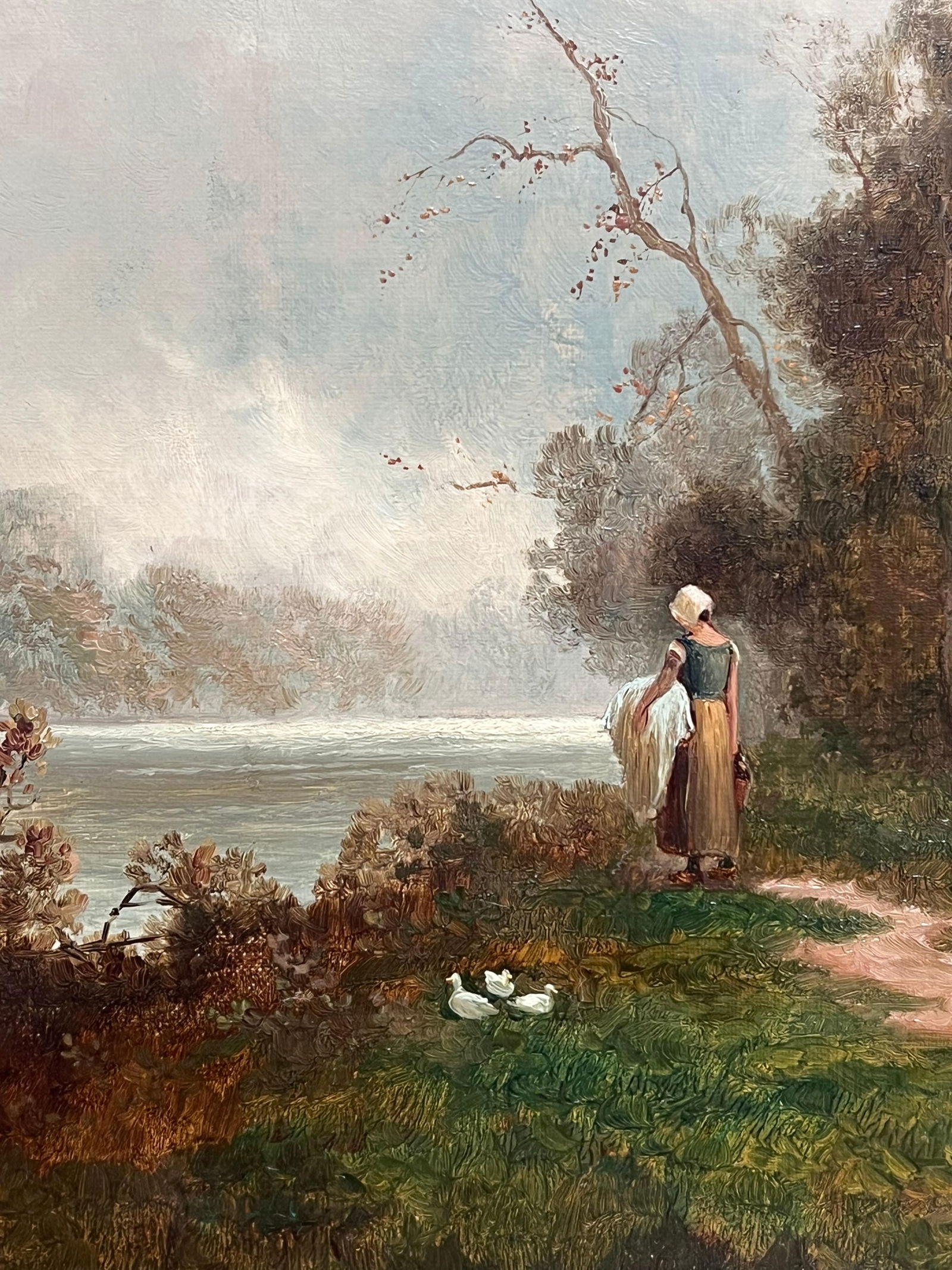 James Walter Gozzard (1888-1950); Fine Victorian British Oil Painting Young Family Walking to Church - 10