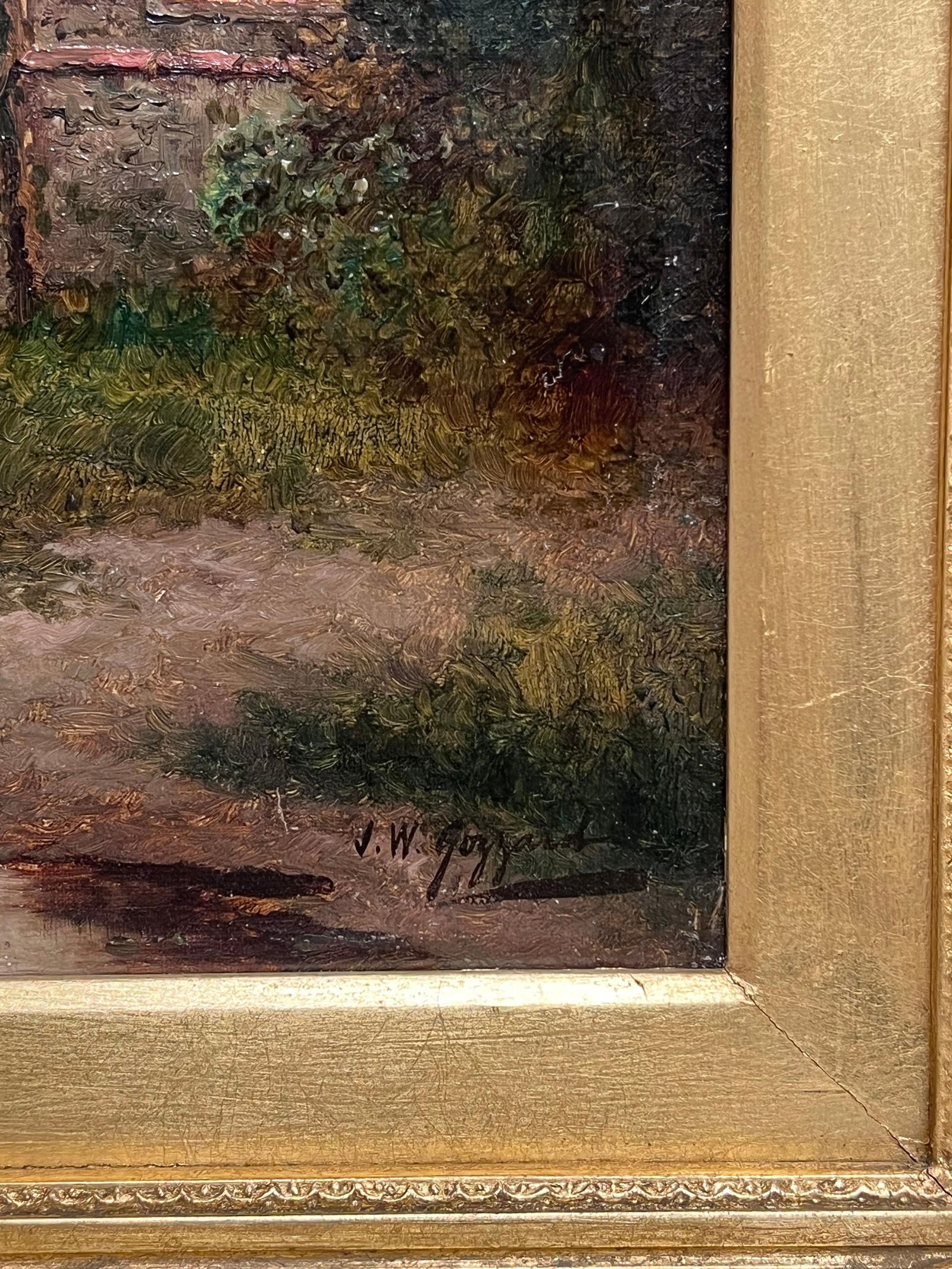 James Walter Gozzard (1888-1950); Fine Victorian British Oil Painting Young Family Walking to Church - 16