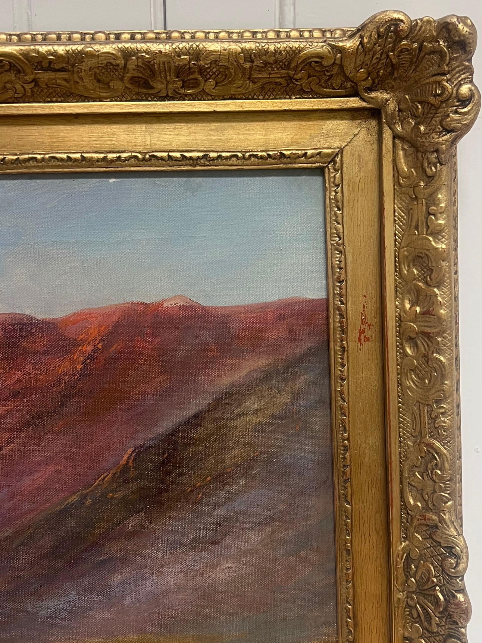 F. E. Jamieson; Antique Oil Scottish Highlands Rapid River Flowing Highlands Glencoe Scotland, - 12