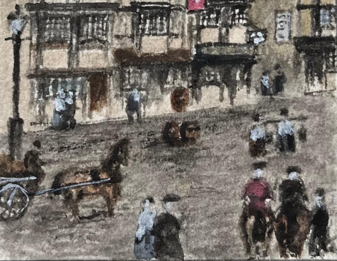 Jack Grunwell; Historic Miniature Watercolor of The Historic Llandoger Trow Inn in Bristol - 5