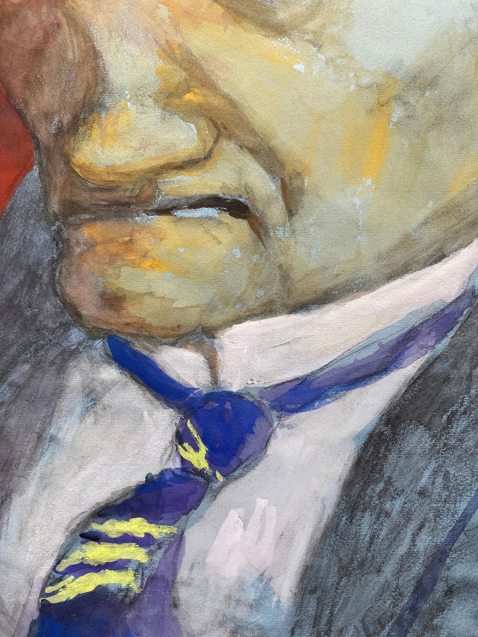 1960's French Portrait Gentleman in Deep Thought, Caricature, circa 1960s - 7