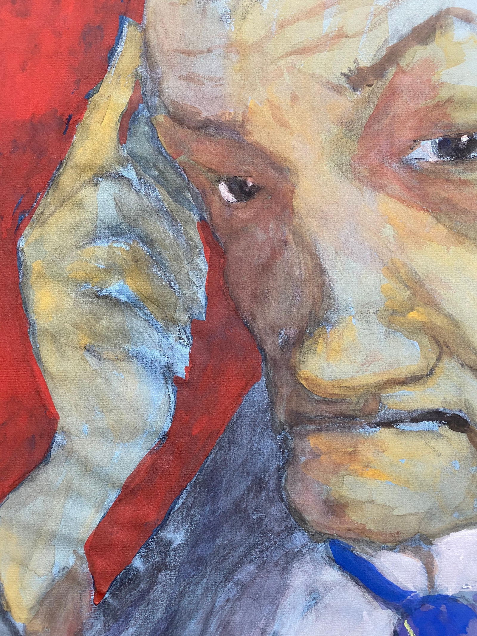 1960's French Portrait Gentleman in Deep Thought, Caricature, circa 1960s - 13