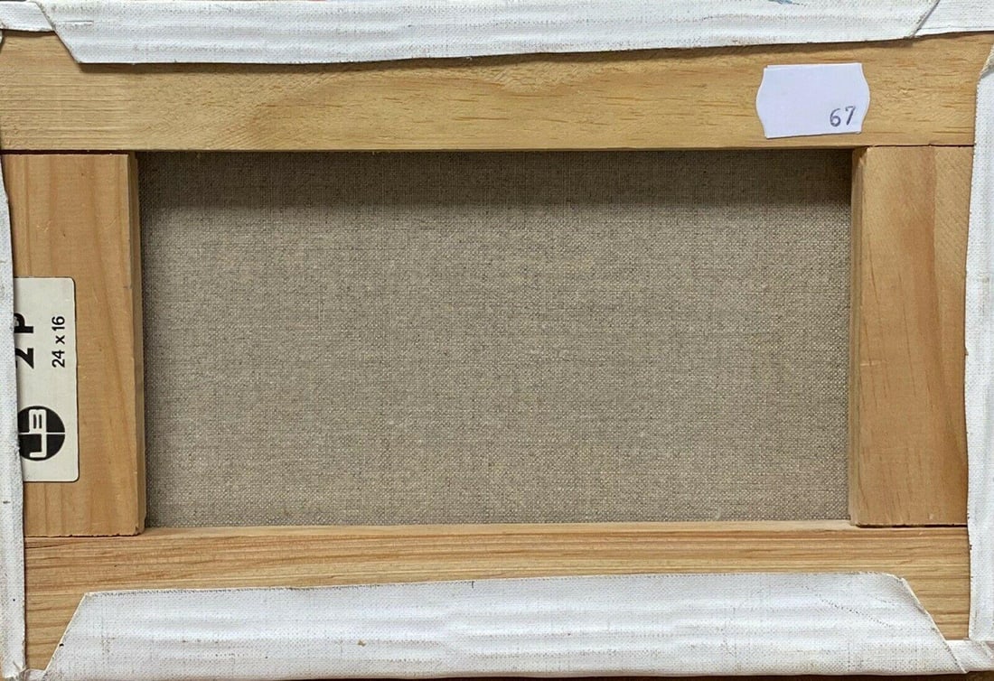 Rene Leroy, French Modernist Oil Painting, Figures Hunched over Board Game, 1900s - 6