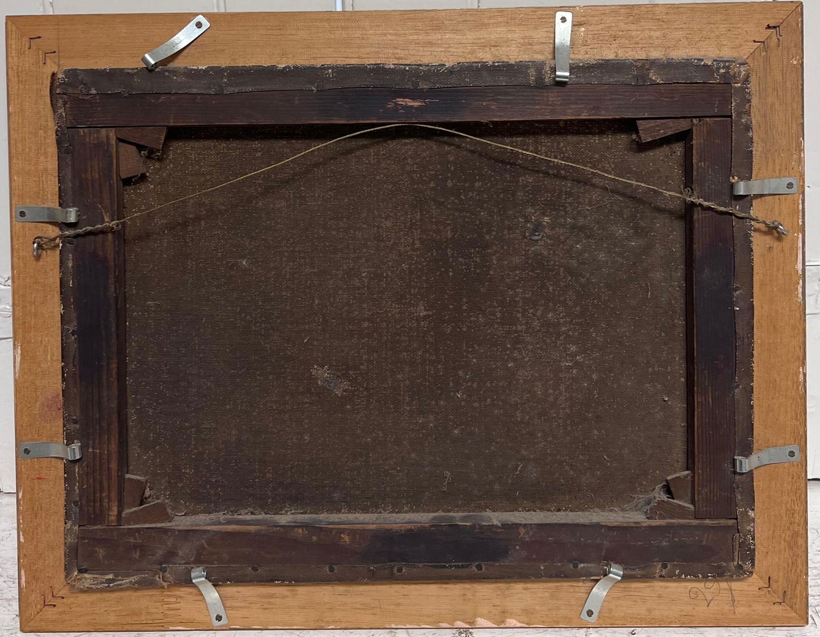 Frank Cassell; Antique English Sporting Art Oil Painting Terrier Dogs Ratting in Barn Stable, 1889 - 3