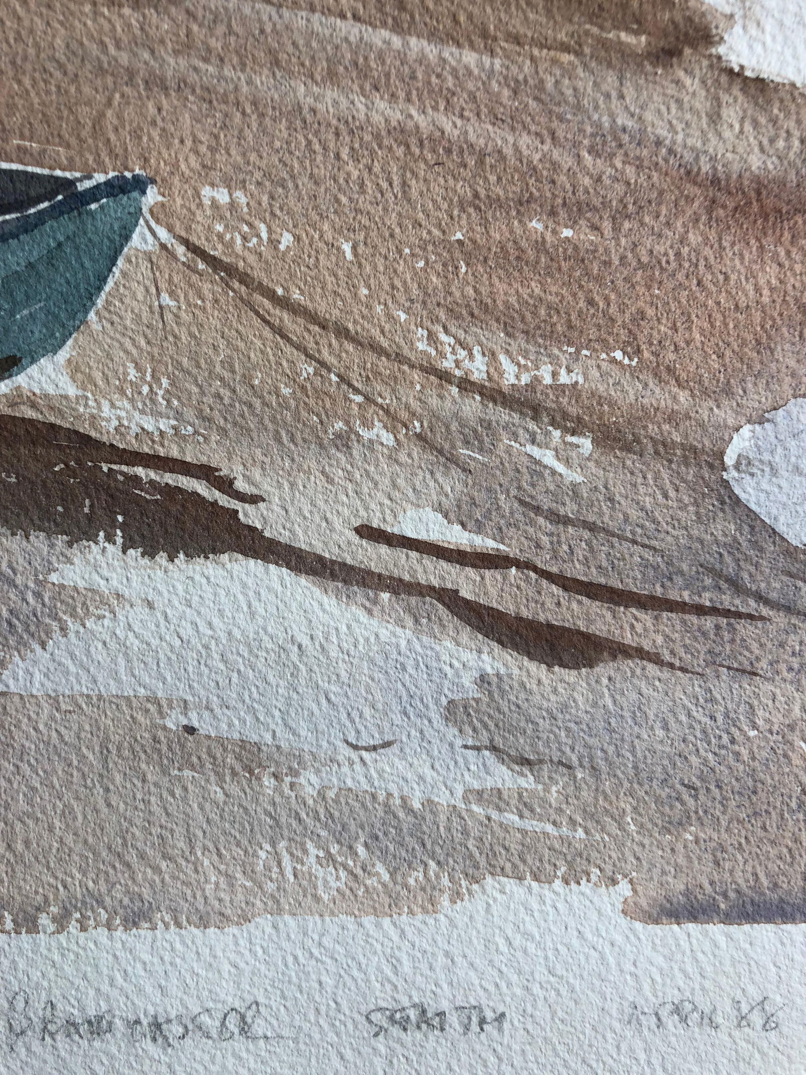 Brancaster Norfolk Original British Watercolour Painting, circa 1988 - 2